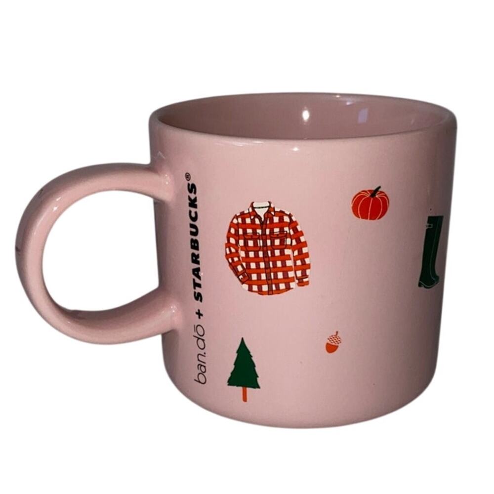 STARBUCKS Sweater Weather Mug Cup 2018 BAN. DO PINK 12 Oz Ceramic Fall Autumn